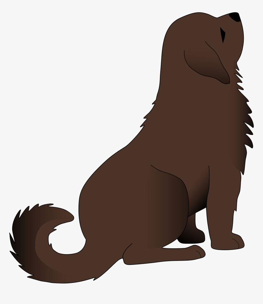 Puppy Clipart Brown Dog - Dog Sitting Clipart Png, Transparent Png
