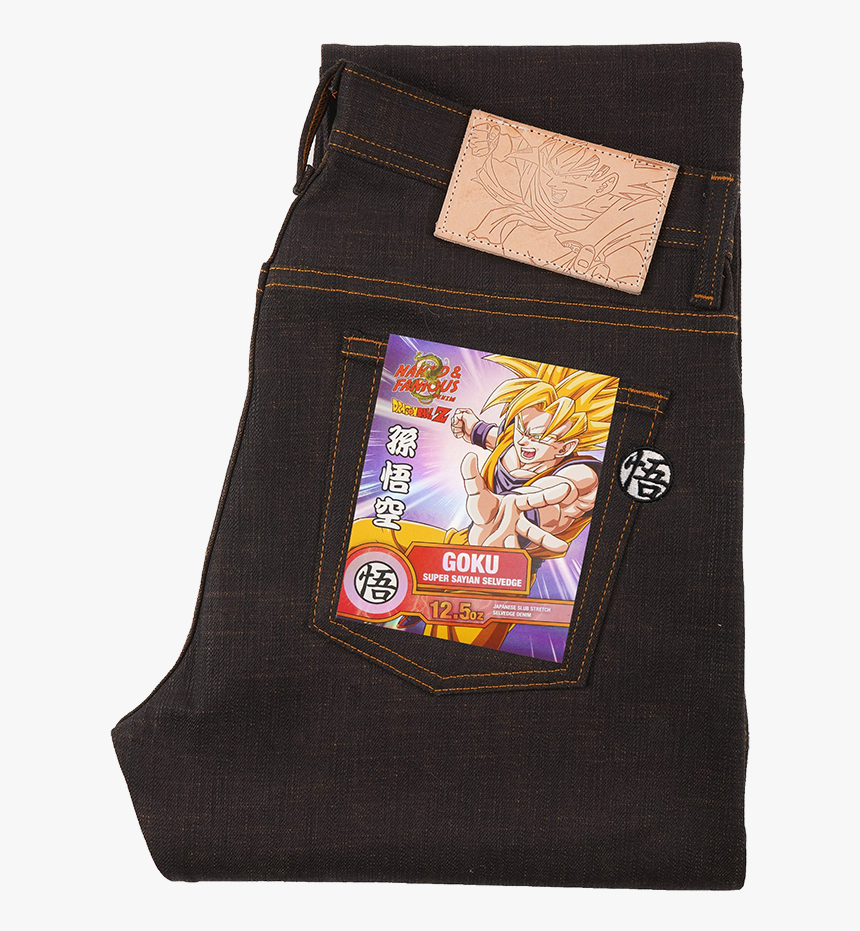 Goku Super Saiyan Selvedge - Naked & Famous Dragon Ball, HD Png Download