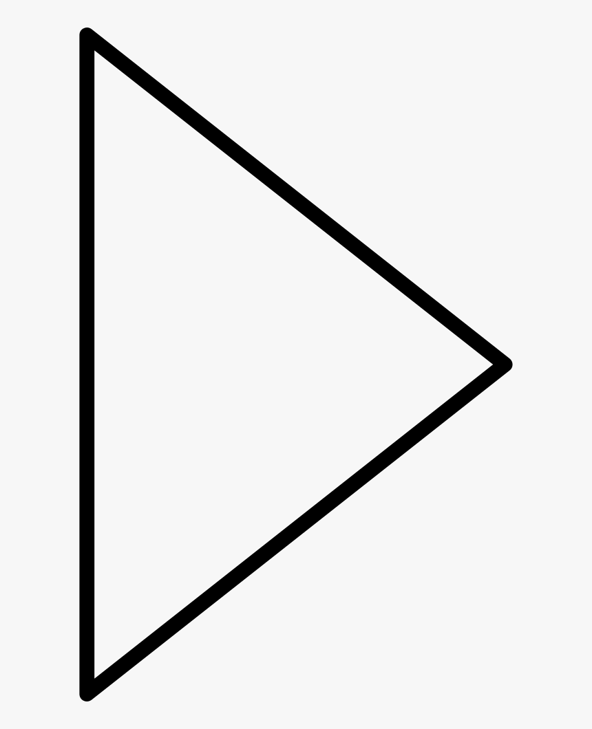 Right Triangle - Right Triangle White Icon, HD Png Download