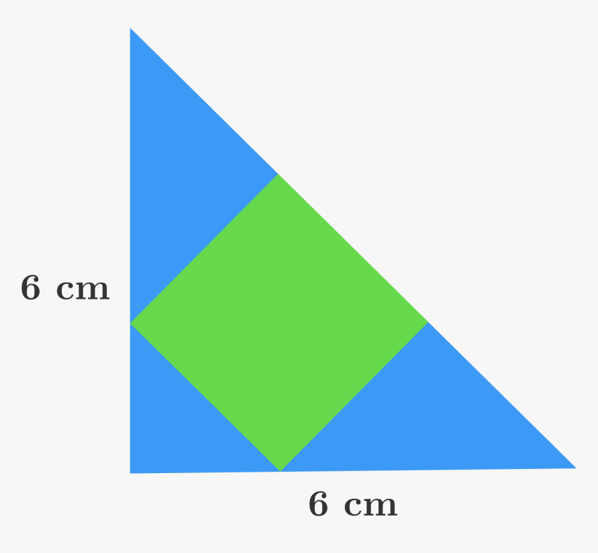 Find The Area In Cem Of The Shaded Green Square In, HD Png Download