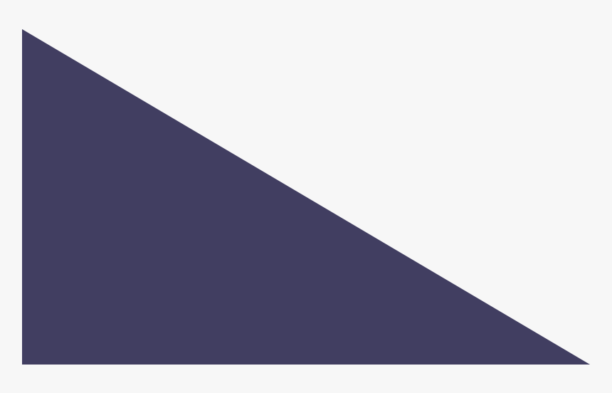 Dark Blue Right Triangle, HD Png Download