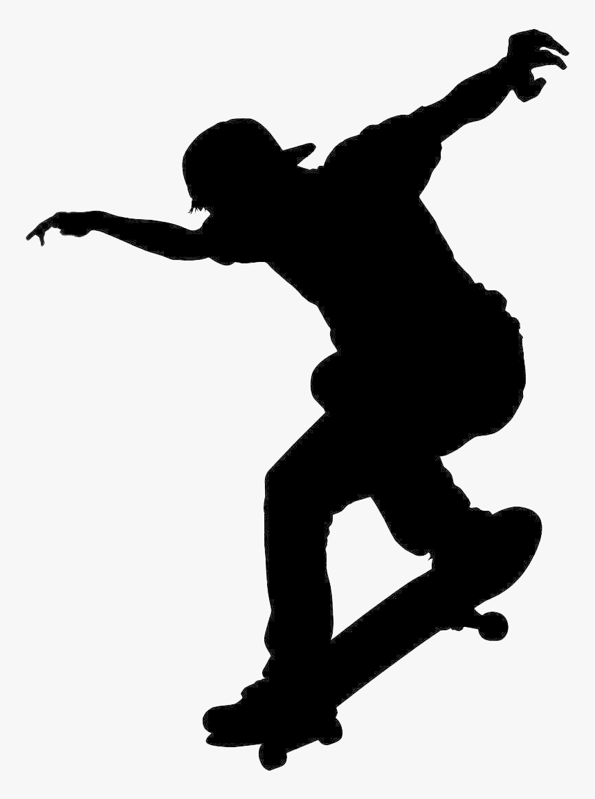 Skater Png Pic - Skater Silhouette Png, Transparent Png