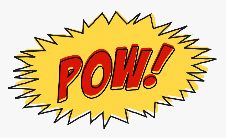 Pow Sound - Comic Book Sound Effect Png, Transparent Png