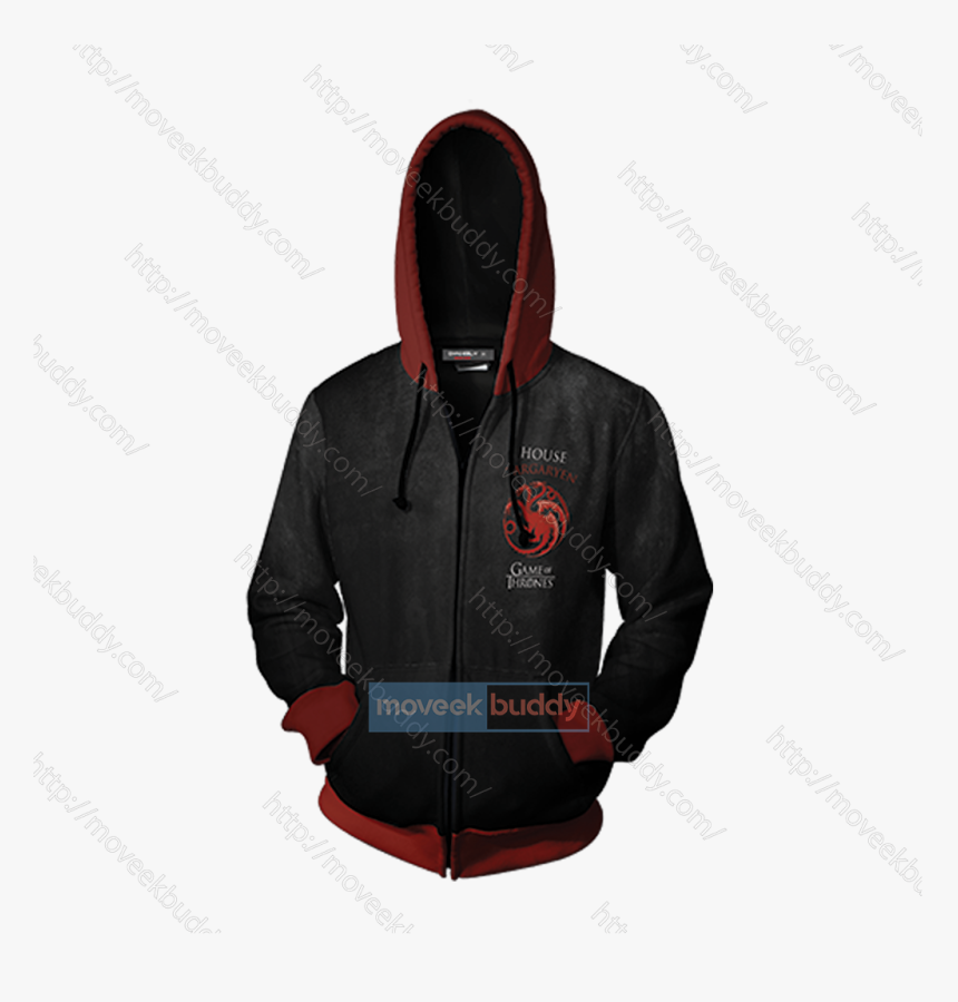 Daenerys Targaryen Game Of Thrones Fire And Blood Zip - Hoodie, HD Png Download