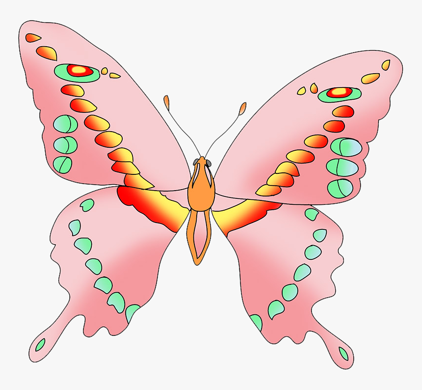 Pink Butterfly Clipart - Swallowtail Butterfly, HD Png Download