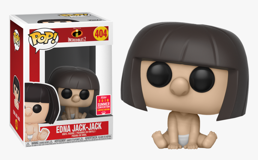 Edna Jack Jack Sdcc18 Pop Vinyl Figure - Funko Pop Incredibles 2 Jack Jack, HD Png Download