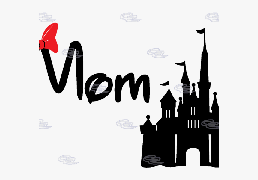 Minnie Mouse, Mickey Mouse, Cinderella Castle, Black, - Castle Disney Png Silhouette, Transparent Png