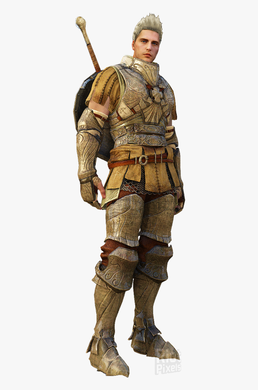 Black Desert Pattern Engraved Golden Armor, HD Png Download