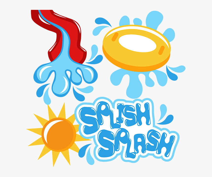 Splash Clipart Blue Splash - Splish Splash Clip Art, HD Png Download
