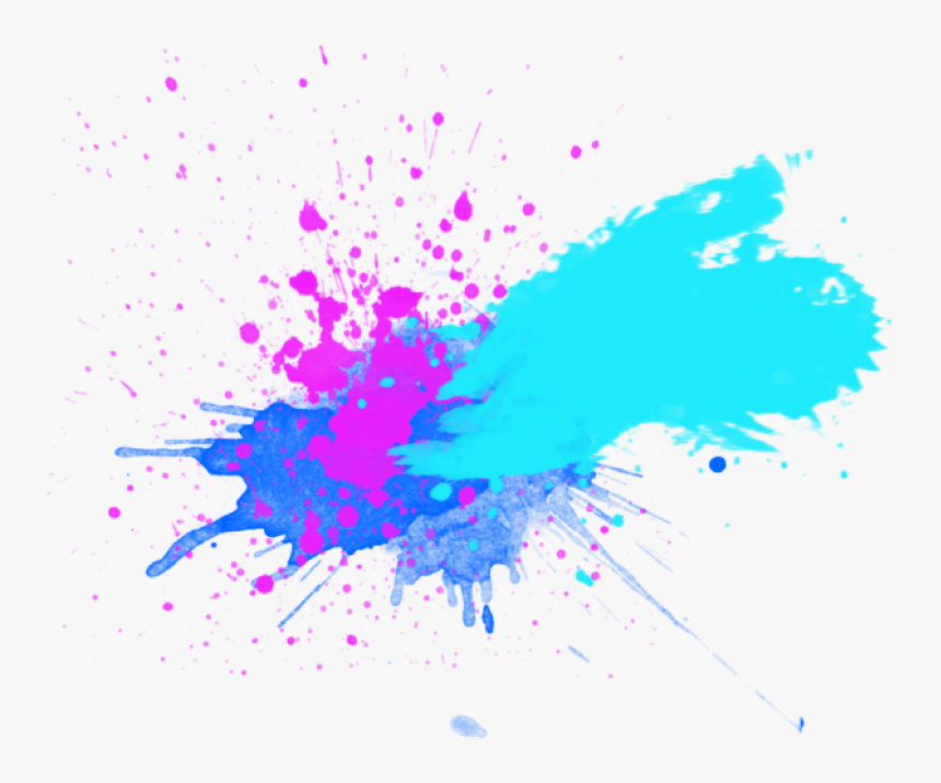#blue #splash #colorsplash #paint #color #colorful - Graphic Design, HD Png Download