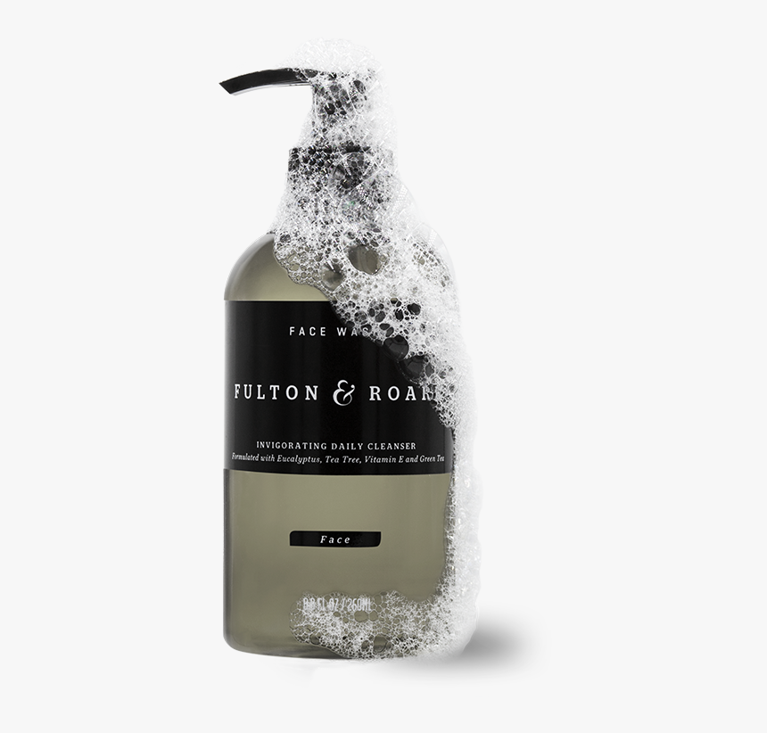 Fulton Face-wash2 - Glass Bottle, HD Png Download