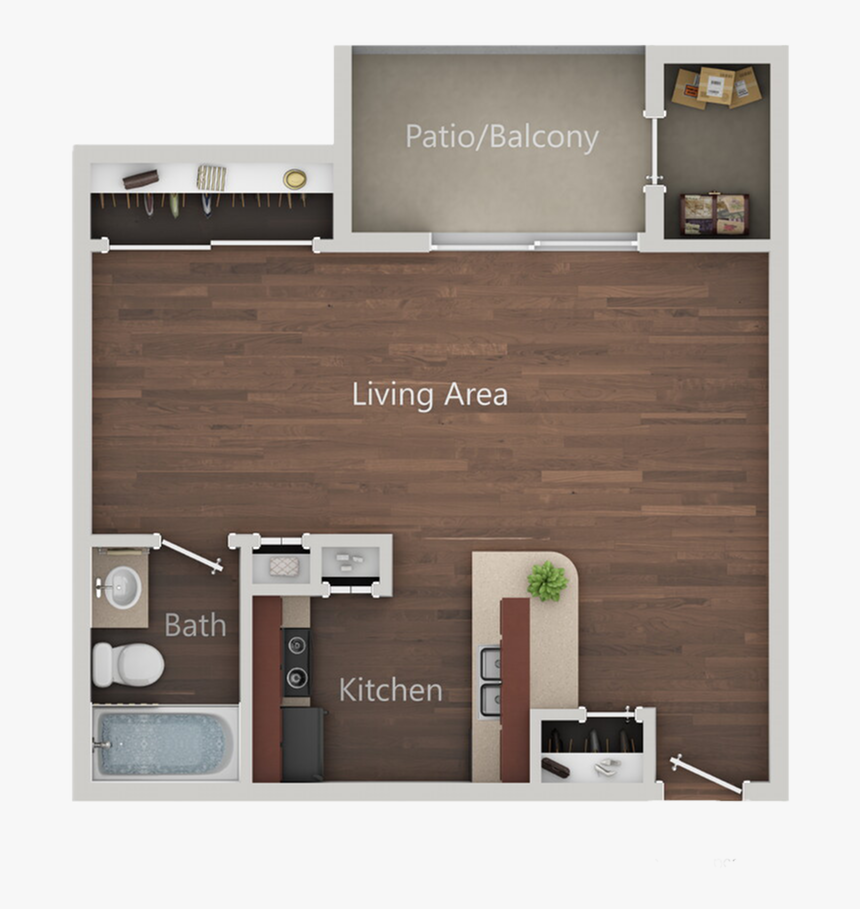 0 For The Studio B Floor Plan - Floor Plan, HD Png Download