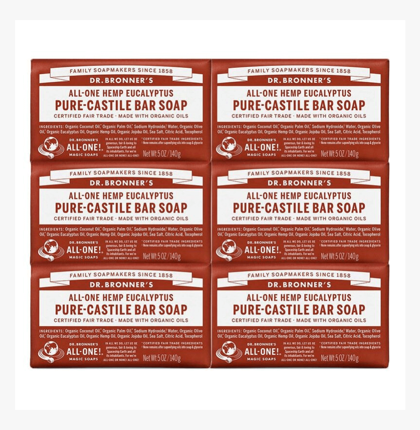 Bronner S Pure Castille Bar - Bdr Bronners Bar Soap, HD Png Download