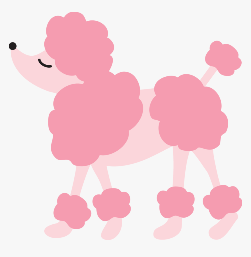 Postcard Clipart Postcard Paris - Pink Poodle Clipart, HD Png Download