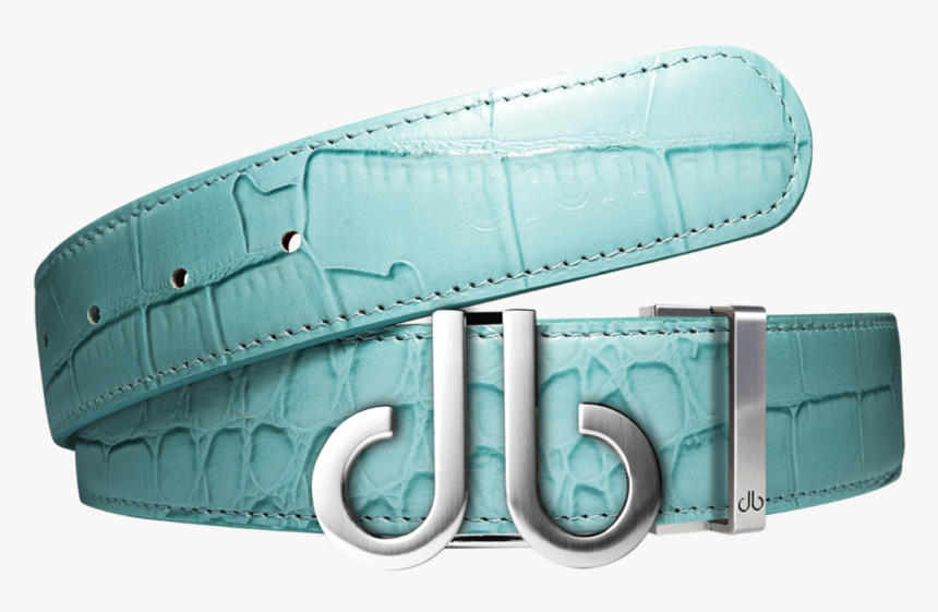 Aqua Crocodile Leather Designer Golf Belt Golf Belt Crocodile Leather