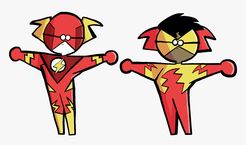 Theflash And Kidflash, HD Png Download