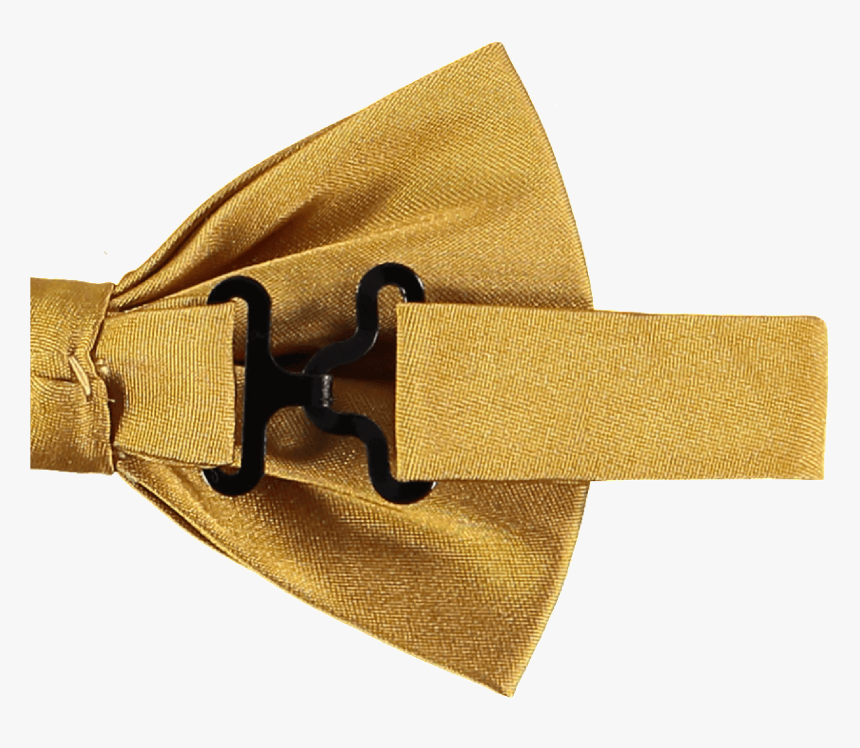 Gold Silk Bow Tie - Belt, HD Png Download
