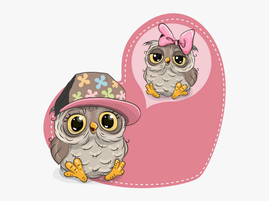 Cute Cartoon Owl , Png Download - Cute Owl Animation, Transparent Png