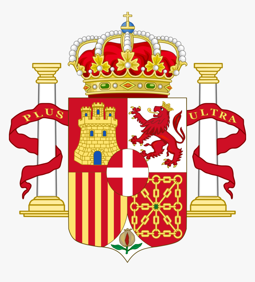Coat Of Arms Of Spain Pillars Of Hercules Variant - Capitania General De Santo Domingo, HD Png Download