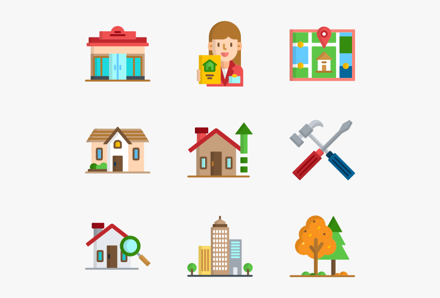 Icons Free Real Estate, HD Png Download