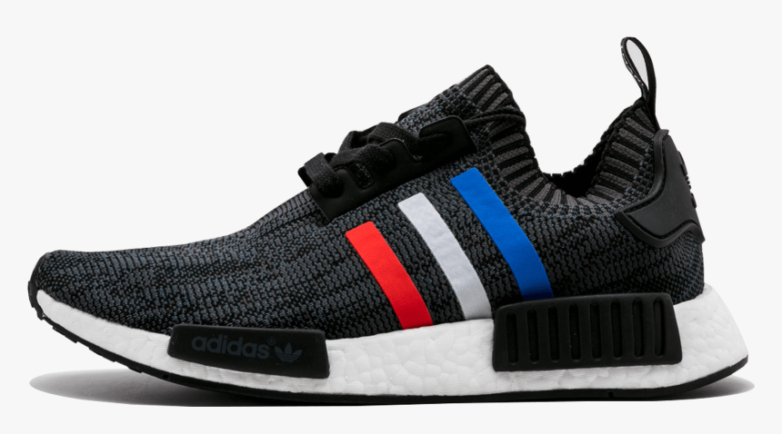 Nmd R1 Primeknit Tri Color Black, HD Png Download