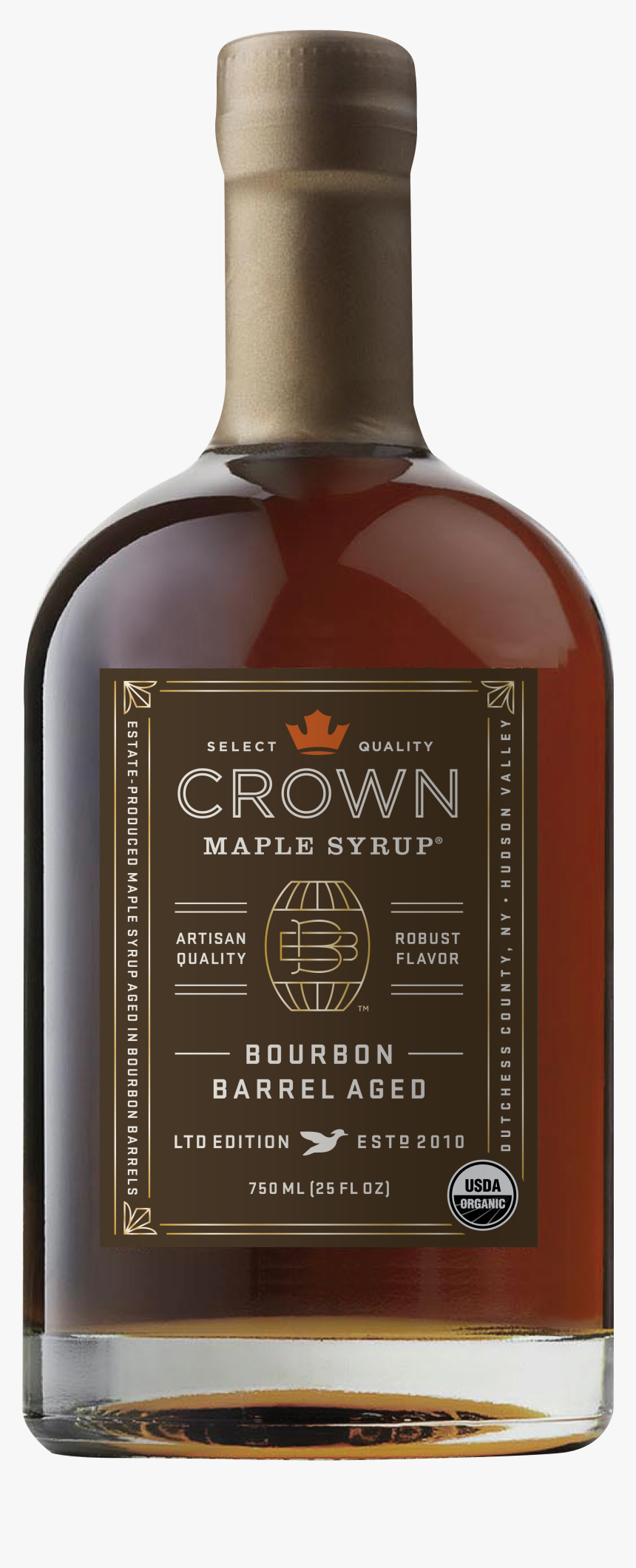 Maple Syrup - Crown Maple Syrup Bourbon Barrel Aged, HD Png Download