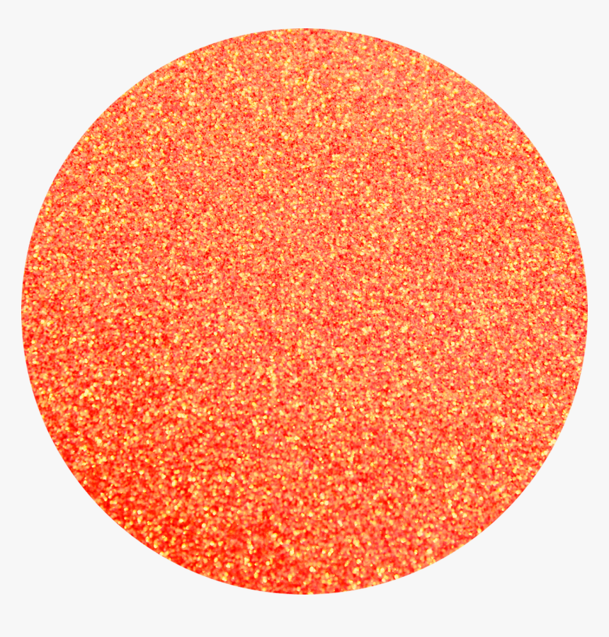Orange Glitter Circle, HD Png Download