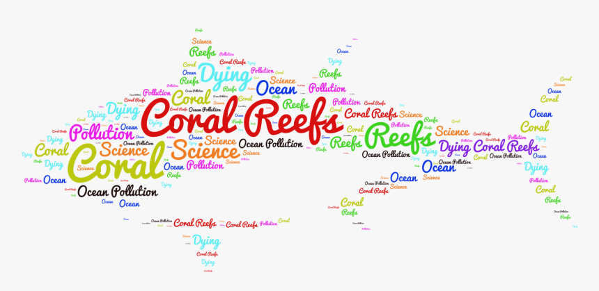 Coral Reef Word Art, HD Png Download