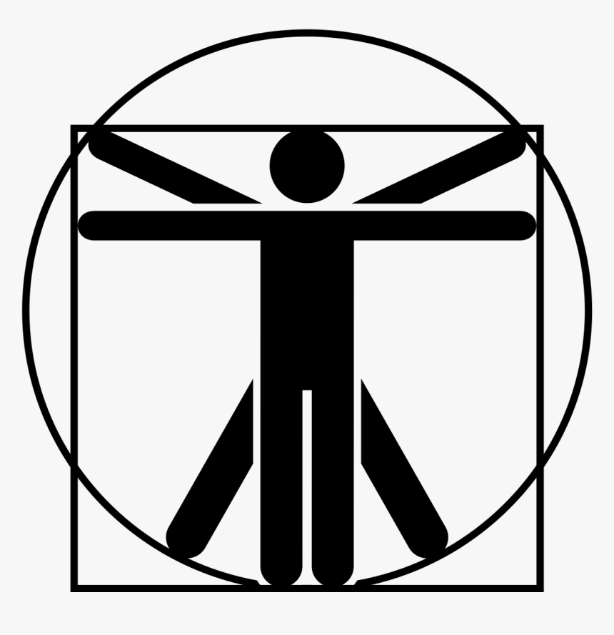 Vitruvian Man Icon Png, Transparent Png