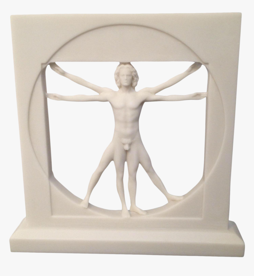 Vitruvian Man Sculpture - Statue, HD Png Download