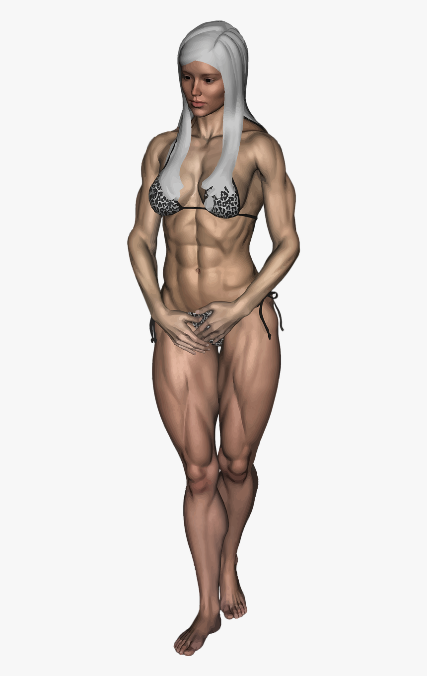 Female Bodybuilder Png, Transparent Png