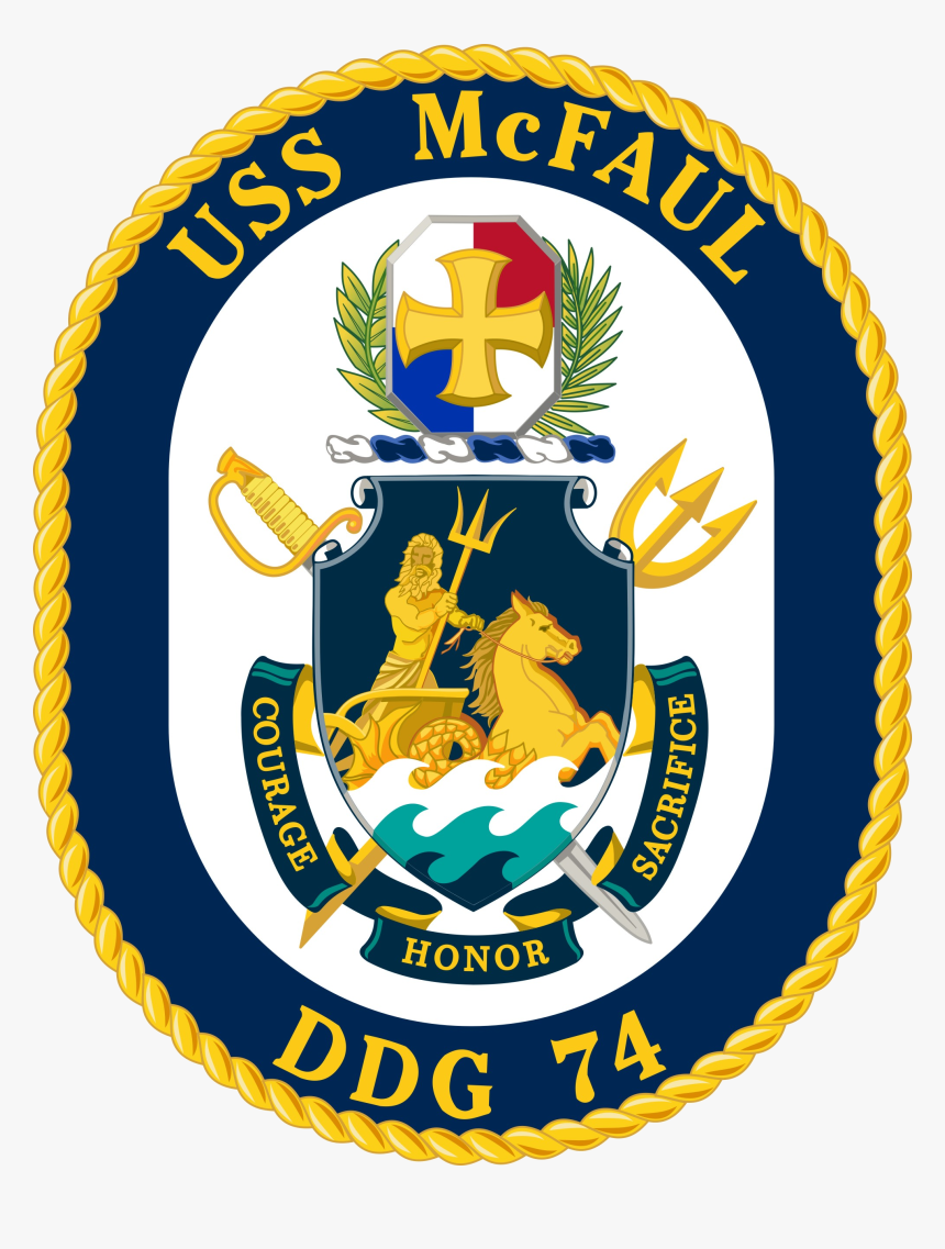 Uss Mcfaul Ddg-74 Crest - Uss Cowpens Cg 63 Crest, HD Png Download