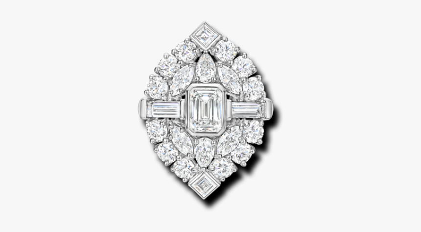 Diamond, Pearl, Necklace, Fancy Combo, Draperie, Platinum - Platinum, HD Png Download