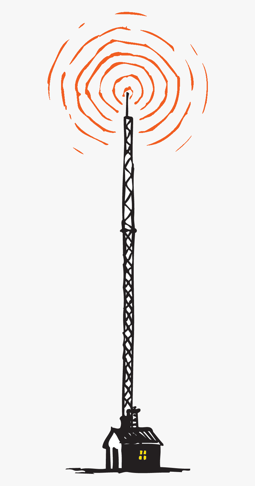 Color Version Radio Tower, HD Png Download