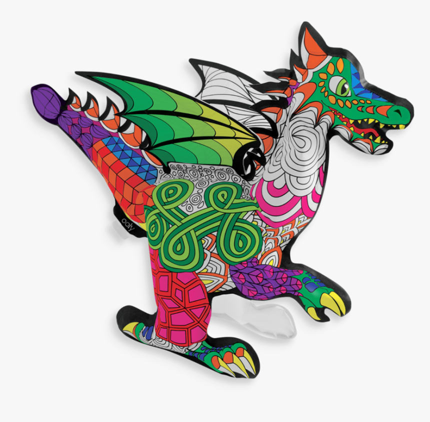 Fantastic Dragon 3d Colourables Ooly, HD Png Download