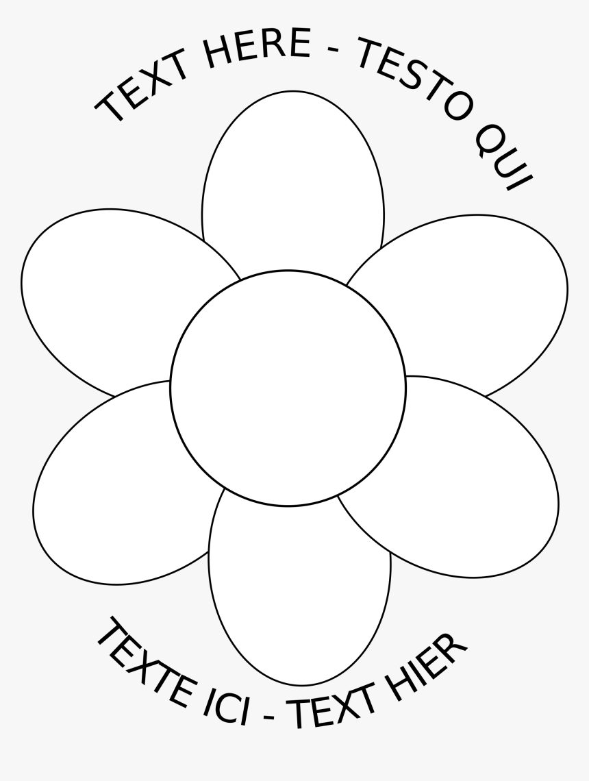 Flower Clipart Outline Banner Library Library Flower زهرة تلوين