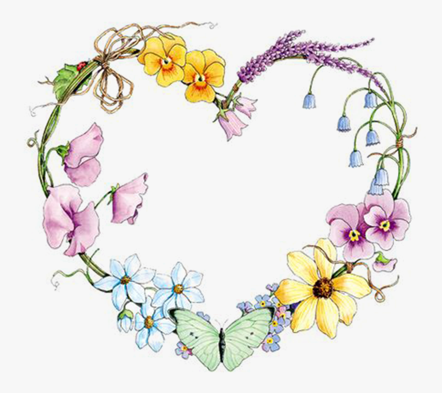 Heart Outline Clipart - Wish You Happy Sunday, HD Png Download