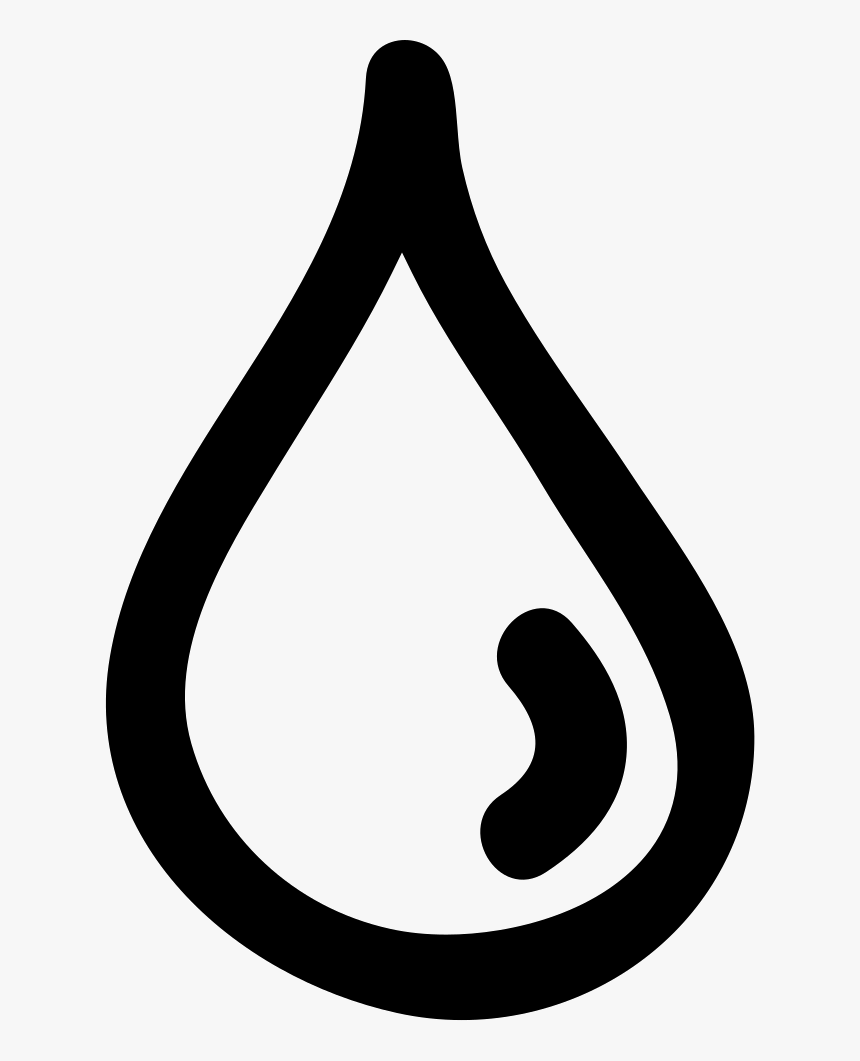 Water Drop Hand Drawn Outline - Sign, HD Png Download
