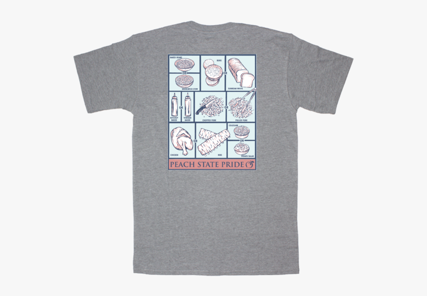 Peach State Pride Georgia Bbq Ss Tee Gray - Han Solo Malcolm Reynolds T Shirt, HD Png Download