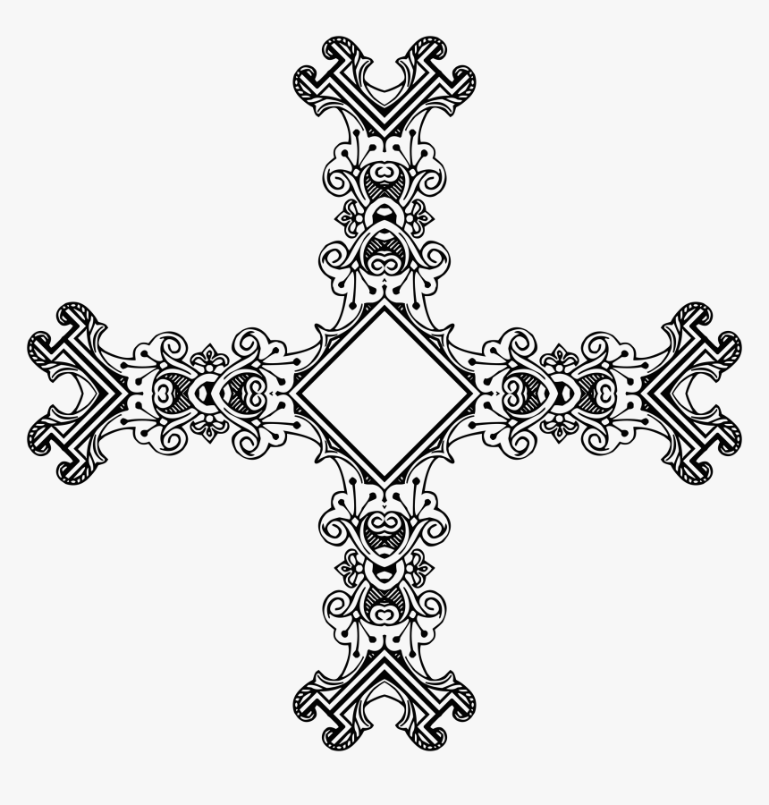 Clipart Frame Cross - Mapa Linha Vermelha, HD Png Download