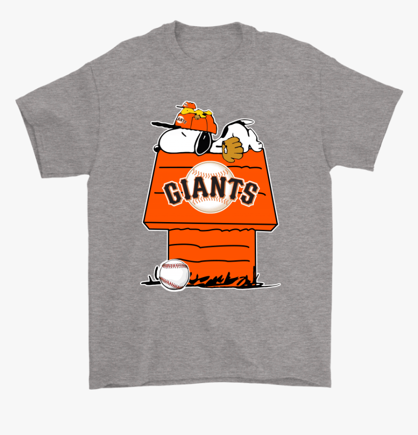 San Francisco Giants Snoopy And Woodstock Resting Together - San Francisco Giants, HD Png Download