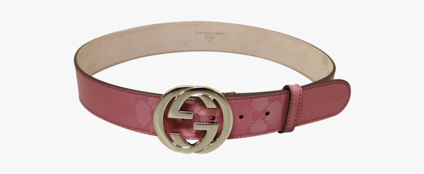 Gucci Women S Pink Gg Canvas Interlocking G Buckle - Gucci Interlocking G Belt Original, HD Png Download