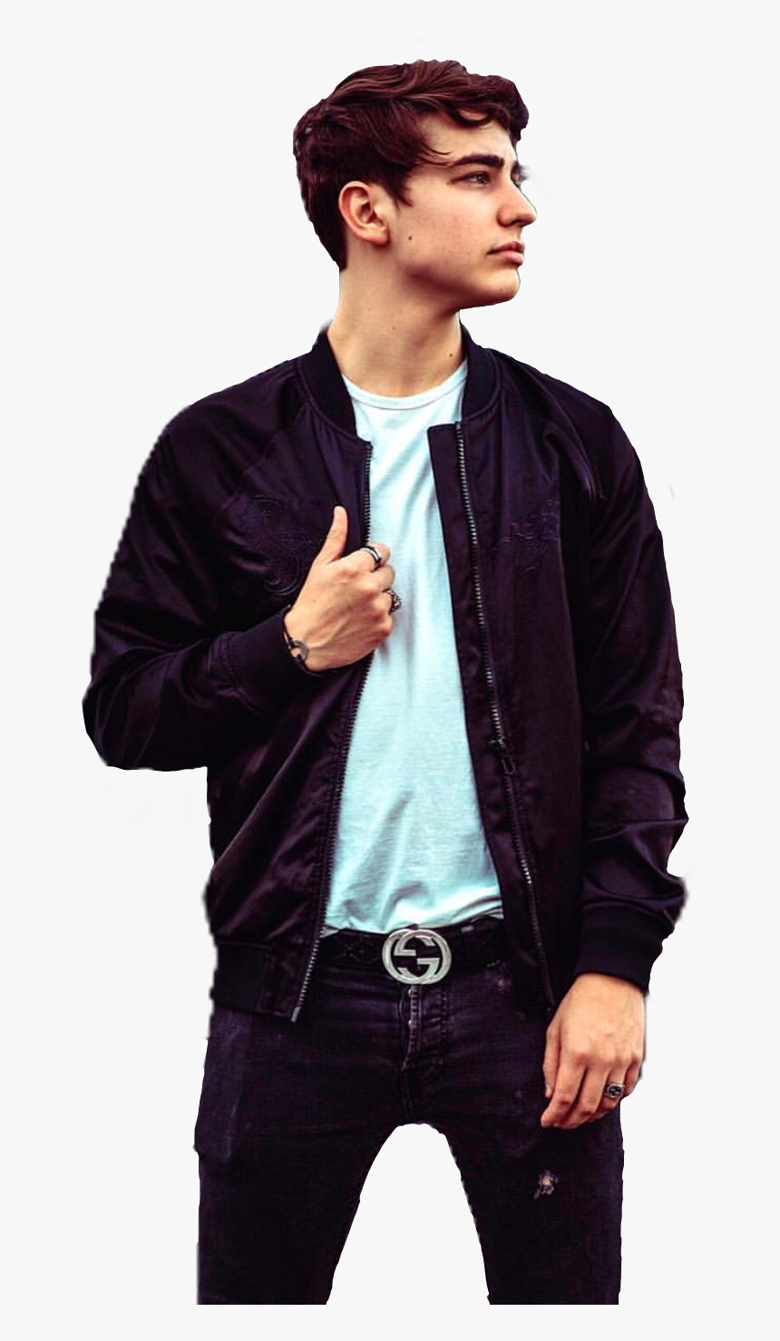 #colbybrock #gucci #guccibelt #freetoedit - Colby Brock Gucci Belt, HD Png Download