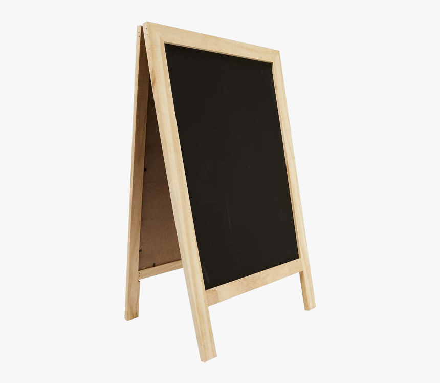 Wood Blackboard Sidewalk Sign Side Png Image - Transparent Sidewalk Sign Png, Png Download