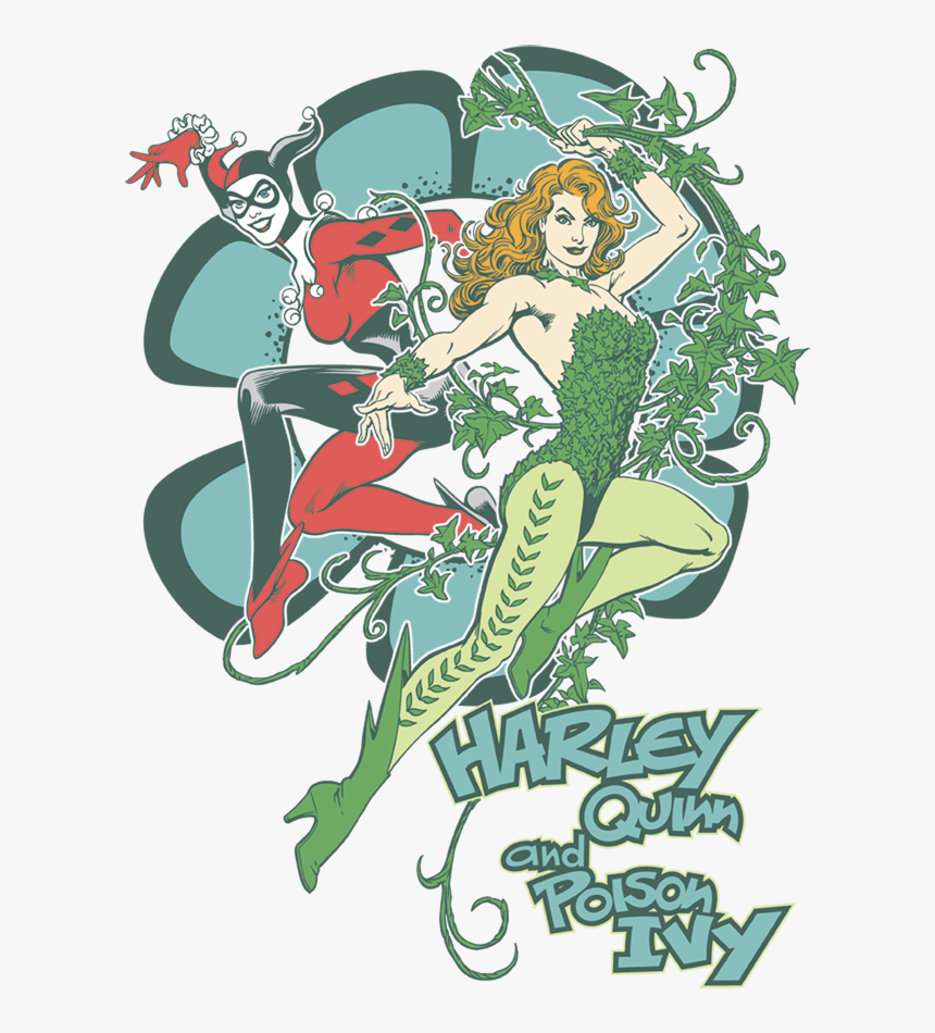 Dc Comics Harley And Ivy Youth T Shirt - Sonsofgotham Com Comics, HD Png Download
