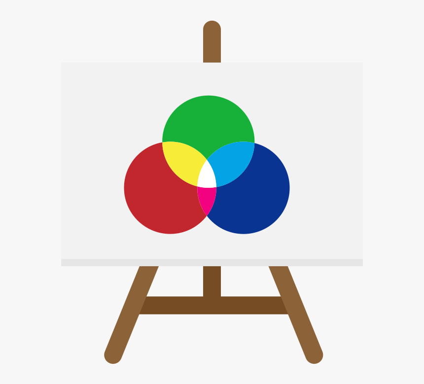Easel With Canvas Flat Icon Vector - Лого Скачати, HD Png Download