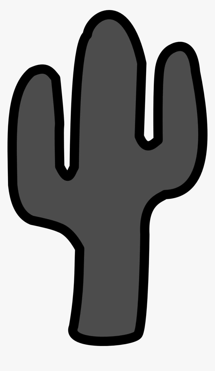 Grey Cactus Png, Transparent Png