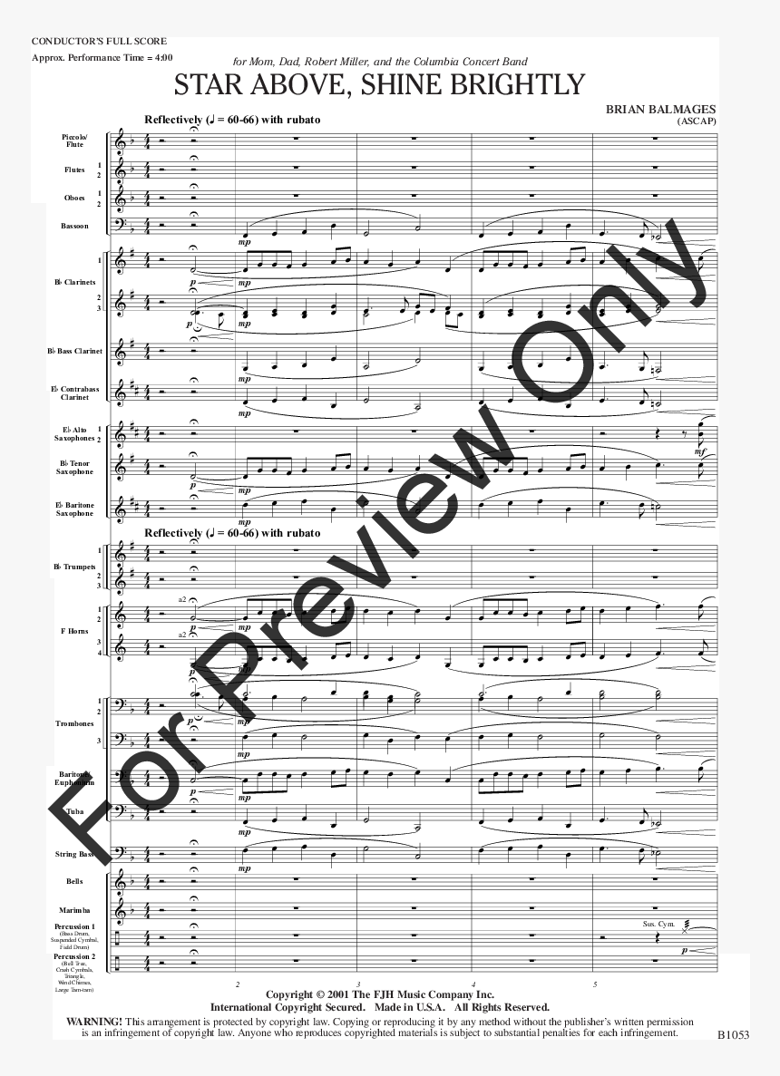 Product Thumbnail - Bach Chorale 12 Concert Band, HD Png Download
