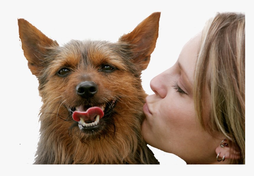 Img - Kissing A Dog Png, Transparent Png