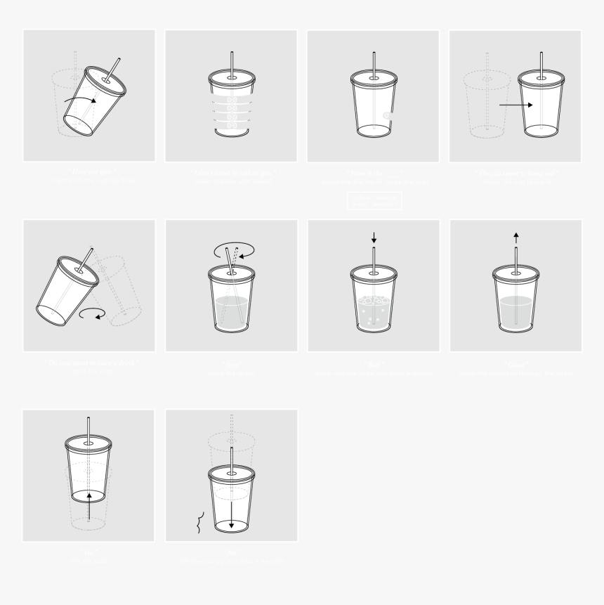 Person With A Bow Drinking A Cup Of Water Png Black - Illustration, Transparent Png